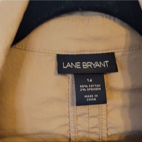 Lane Bryant Women's Camel Cargo Cinch Casual Jacket Size 14 - Picture 3 of 5